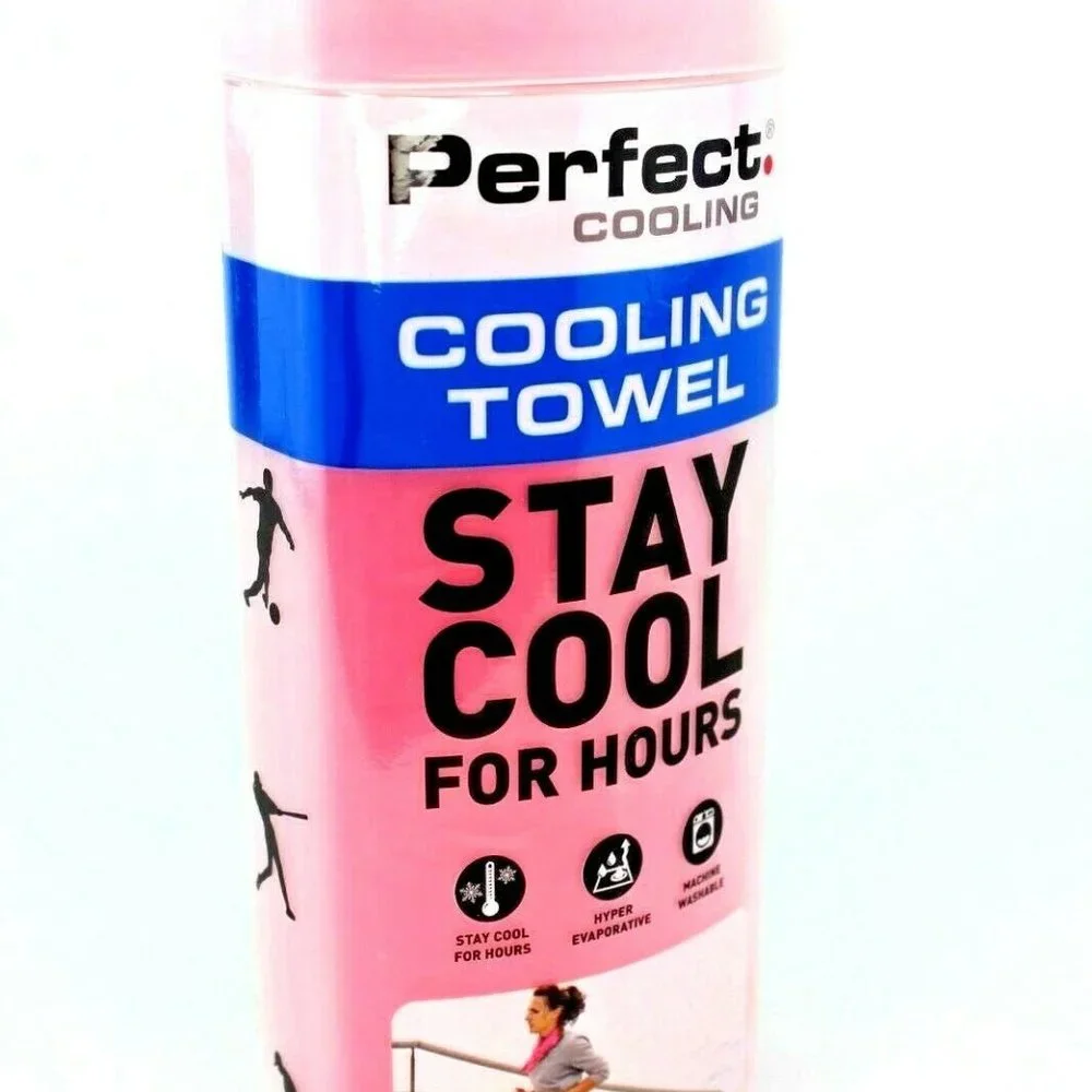 NEW Perfect Fitness Cooling Towel (Pink) Stay Cool For Hours Machine Washable